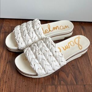 White Platform Sandals by Sam Edelman - Ainslie Sandal Women’s Size 9